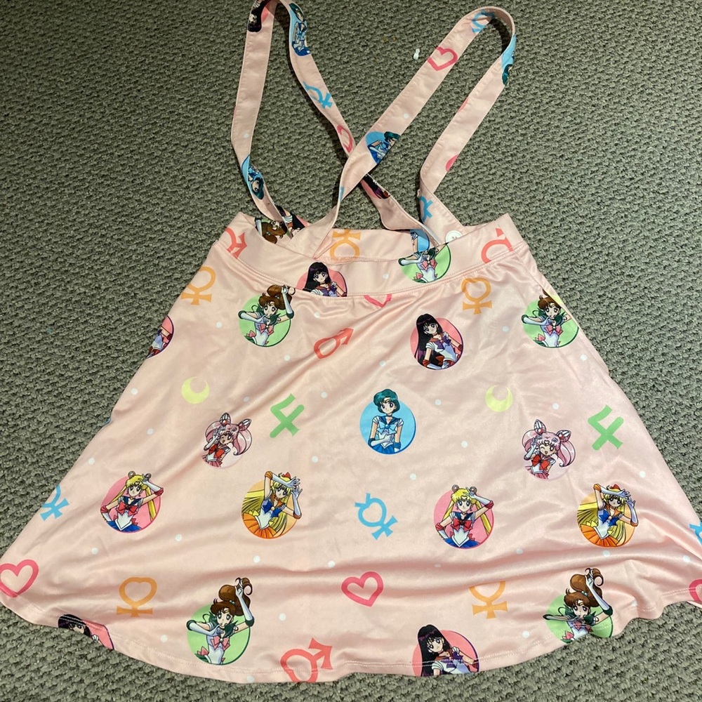 Sailor moon suspender skirt